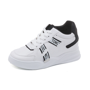 Elegantes suelas gruesas cómodas con cordones transpirables personalizables mujeres blancas zapatillas de deporte casuales zapat - Product Image 1