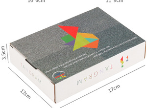 Não kích thích chuyến đi khối đồ chơi câu đố sáng tạo hình dạng mô hình khối chàng trai cô gái đi du lịch Tangram - Product Image 6