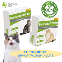 Litière pour chat en bentonite OEM ODM 5L, parfum original, 99% sans poussière, 30 ans d'expérience, agglomération rapide, super absorbante, naturelle