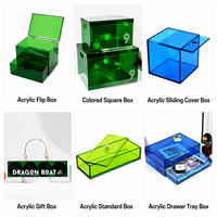 Boîtes en acrylique personnalisées - Haute transparence, portables, écologiques, présentoirs et boîtes cadeaux de fêtes, organiseurs de bureau