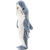 Hot Shark sac de couchage dauphin baleine une pièce pyjamas flanelle Homewear requin sac de couchage couverture Animal en peluche jouet vêtements