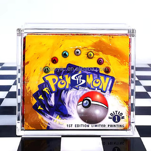 Étui en acrylique magnétique SYP pour boîte de boosters Pokémon Surging Sparks, design à coins arrondis de 6 mm, étui de protection en acrylique - sans cartes - Product Image 1