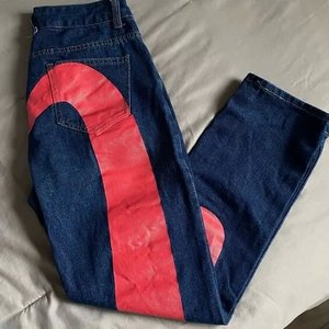 King Mcgreen Star Vintage imprimé jean pour dame jambe large jean haute rue vêtements Y2K ample coupe coton pantalon <span class=keywords><strong>Streetwear</strong></span> - Product Image 2