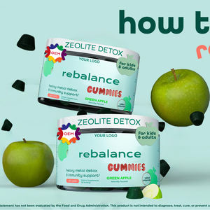 Gomitas de desintoxicación OEM con etiqueta privada, suplemento de zeolita, vitaminas para la salud y la función inmunológica para niños y adultos, no para mujeres embarazadas - Product Image 2