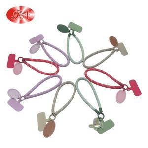 Nhà máy tùy chỉnh thời trang tự làm điện thoại di động Rope với dây đeo cổ tay dây buộc Ngắn điện thoại di động dây đeo cổ tay - Product Image 1