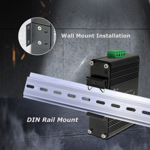 60W 2 cổng <span class=keywords><strong>PoE</strong></span> phun 10/100/1000M Gigabit 802.3at hoạt động điện phun Adapter Din Rail công nghiệp ngoài trời 48V DC đầu ra - Product Image 3
