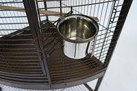 Producteur Grande barre noire en métal Espacement Coin Pet Perroquet Pigeon Cage à oiseaux Oiseaux d'élevage Volière à vendre