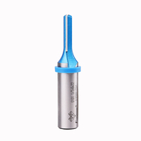 Fraise droite Lamboss pour défonceuse, fraise à découper le carton et le contreplaqué, bleue, pour machine CNC et tour