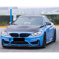 Kit de carrosserie de conversion en fibre de carbone style PSM pour BMW F80 M3 F82 M4 2014-2020 : Lame avant, diffuseur arrière et jupes latérales modifiés