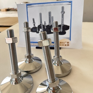 Nhiệm Vụ Nặng Nề Thép San Lấp Mặt Bàn Chân Cơ Sở 80Mm M16 M20 Xoay Chân Levelers Đồ Nội Thất Chân Cho Máy San Lấp Mặt Bàn Chân - Product Image 3