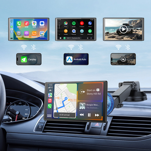 7" Portable Sans Fil Carplay&Android Auto 360 °   Rotation magnétique, prend en charge l'affichage en paysage et en portrait, navigation, <span class=keywords><strong>musique</strong></span>, miroir - Product Image 3