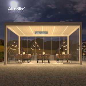 Pérgolas bioclimáticas motorizadas modernas e impermeables, persiana de techo, Gazebo, cubierta de pérgola de aluminio - Product Image 3