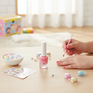 Pour la manucure professionnelle, formule douce et sûre à base d'eau, cosmétique pour enfants, bébés, K-Beauty, rose. - Product Image 3