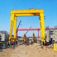 Grue à portique à double poutre en caoutchouc pour entrepôt, extérieur et intérieur, 15 tonnes, 16 tonnes, 20 tonnes, générateur diesel