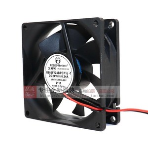 Pelko Motors R8025Y24BPCP1c-7 80mm 24V 0.34A Ball Bearing Fan <b>Computer</b> <b>Case</b> Cooling - Product Image 1