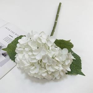 Pu Bourgogne En Vrac-Soie-Hydrangea Uv Fleurs Décor De Mariage Fleur <span class=keywords><strong>Bouquet</strong></span> Hortensias Rouge Artificielle Falsas Réel à Toucher Blanc - Product Image 6