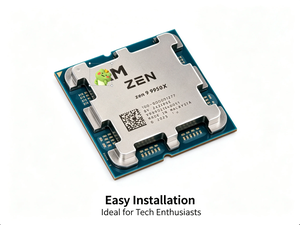 Nouveau processeur de bureau R9 9950X 16 cœurs 4 nm, socket AM5, cache L3 24 Mo, fabriqué en Malaisie, nouveau modèle en tray (2026) - Product Image 1