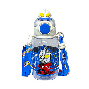 Botella de Agua Ultraman para Niños, Uso Escolar, 500 ml, Vaso de Plástico con Correa, Diseño de Dibujos Animados, Regreso a Clases Primavera 2025 - Product Image 2