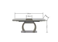 Meubles de salle à manger rétractables de grande taille de style minimaliste italien, table à manger en verre émaillé céramique