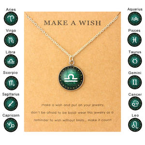 <span class=keywords><strong>Segni</strong></span> dello zodiaco <span class=keywords><strong>Capricorno</strong></span> Acquario Pesci Ariete Toro Gemelli Cancro Leone Vergine Bilancia Scorpione Sagittario Mens Delle Donne Delle Ragazze Collane - Product Image 2