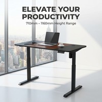 Bureau d'ordinateur AOR en noyer noir, simple et silencieux, pour l'e-sport, l'apprentissage et le bureau, design moderne, panneau E0, vente en gros d'usine