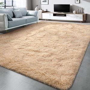 Alfombra de Pelo Largo Suave y Esponjosa de Tamaño Personalizado, Alfombra Afelpada para Sala de Estar y Dormitorio, Tapete Antideslizante para Niños - Product Image 4