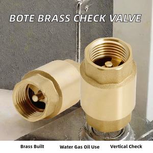 Vanne de retenue verticale en laiton DN25 de 1 pouce, filetage femelle BSP, pour <span class=keywords><strong>eau</strong></span>, huile, gaz -20 ℃   à 150 ℃   1,6 Mpa - Product Image 4