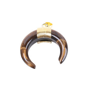 Perhiasan Wanita Grosir Tanduk Sapi Power Bulan Alami Batu Semi Mulia Liontin Perhiasan Setengah Bulan untuk Kalung - Product Image 6