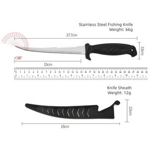 Cuchillo de Acero Inoxidable para Camping, Hoja Recta con Punta Caída, Plástico de 3mm de Grosor, Multiusos, OEM - Product Image 3