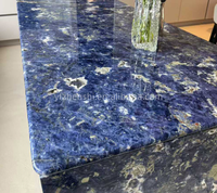 Marbre naturel bleu bolivien de luxe pour les murs décoratifs du salon, dalles de pierre pour les tables basses, les tables à manger et les meubles