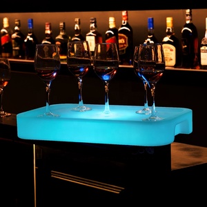 Moderno LED Nightclub/KTV Hotel vassoio impermeabile vino rosso frutta vassoio quadrato in plastica per uso domestico luminoso <span class=keywords><strong>Bar</strong></span> mobili per <span class=keywords><strong>Bar</strong></span> - Product Image 2