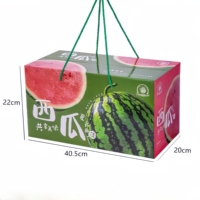 Emballage pour fruits en forme de pastèque, boîte en carton kraft personnalisée pour fruits et légumes frais