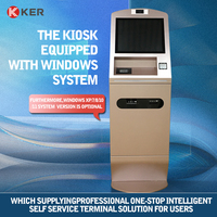 Floor Standing Self Check im Kiosk Hotel Mit dem Banknoten Payment Kreditkarten leser und Check Out Terminal Multifunktion
