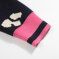 Pull tricoté à col rond pour homme, imprimé, respirant, avec poignets côtelés et logo frontal, idéal pour l'hiver (ODM)