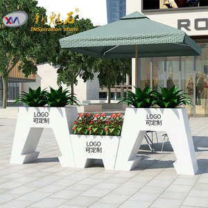 New <b>Stone</b> Building Materials <b>Artificial</b> <b>Stone</b> Flower Pot Gray High Performance Concrete Indoor Outdoor Planters Foshan Origin - Product Image 4