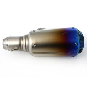 Universal escape moto moto vélo ATV silencieux d'échappement tuyau sans lacet avec DB killer pour Z900 Tmax 500 Gsxr <span class=keywords><strong>750</strong></span> - Product Image 4