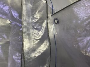 Bâche de protection transparente 150 GSM en HDPE renforcé avec film tissé et lamination LDPE, avec œillets - Product Image 6