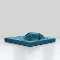 Ensemble de meubles de salon modulaires minimaliste, grand canapé en forme de dune de sable, pour appartement, hall d'hôtel, tatami pour enfants, pour usage domestique