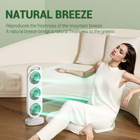 Ventilateur de refroidissement par air de bureau rechargeable par USB 1200mAh 3 vitesses avec vent fort pour l'installation portable de camping en plein air pour les hôtels