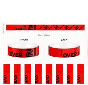 Rfid NFC F08 chip Bán buôn giá rẻ tùy chỉnh kỹ thuật số & lụa Màn hình máy in phun có thể in Tyvek Băng tay cho các sự kiện cho đám cưới tốt nghiệp - Product Image 3