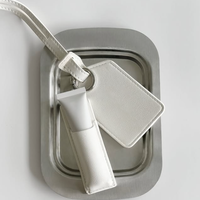Voyage PU cuir rouge à lèvres pochette brillant à lèvres baume à lèvres bâtons titulaire parfum pochette cosmétique maquillage sac pendentif