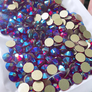 SS16-SS30คริสตัลพลอยเทียมติดหลังเล็บ8เม็ดใหญ่8เม็ดเล็กแบนสำหรับตกแต่งเล็บแบบ DIY 2088 - Product Image 3