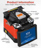 A-80S Orange Automatic Fiber Optic Fusion Splicer 4 Motors FTTH 1 Year Warranty CN/GUA