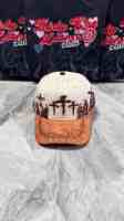 Gorra de Béisbol de 5 Paneles con Visera Curva, Estilo Nuevo, Personalizada, de Gamuza y Algodón, Gorras Deportivas B CROSS, Sombreros Barbas Originales con Logotipo de Diamantes de Imitación