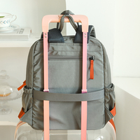 Sac à dos léger pour ordinateur portable avec logo personnalisé, mini pochette détachable, sac à dos pour les trajets quotidiens pour hommes et femmes