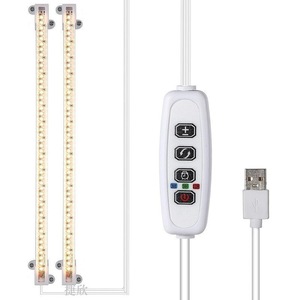   Bandes lumineuses LED rouges et bleues pour la croissance des plantes, avec minuterie automatique, spectre complet, pour plantes d'intérieur et ornementales de bureau - Product Image 6