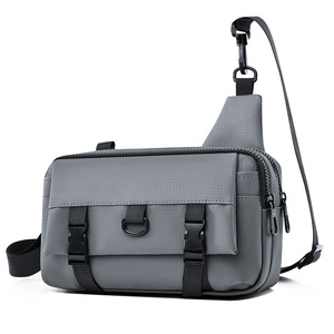 Sac messager imperméable en nylon pour homme, tendance, avec lettres décoratives, sac bandoulière sport extérieur pour homme, plusieurs poches - Grande Vente - Product Image 5