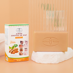 Aichun Beauty Vitamin E Jabón <span class=keywords><strong>de</strong></span> aceite esencial <span class=keywords><strong>de</strong></span> almendra Limpia profundamente los poros Restauración <span class=keywords><strong>DE</strong></span> LA PIEL Elastucity Hidratante Jabón para aclarar la piel - Product Image 6