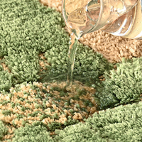 YFL nouveauté épais Shaggy microfibre tapis de bain touffeté antidérapant antidérapant TPR porte tapis tapis pour maison absorbant l'eau chambre