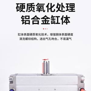 Cilindro Rotatorio de Doble Efecto Tipo SMC CDRA1BS80-180C50/40/32/63/100-190C para Ejes, Nuevo Modelo - Product Image 4